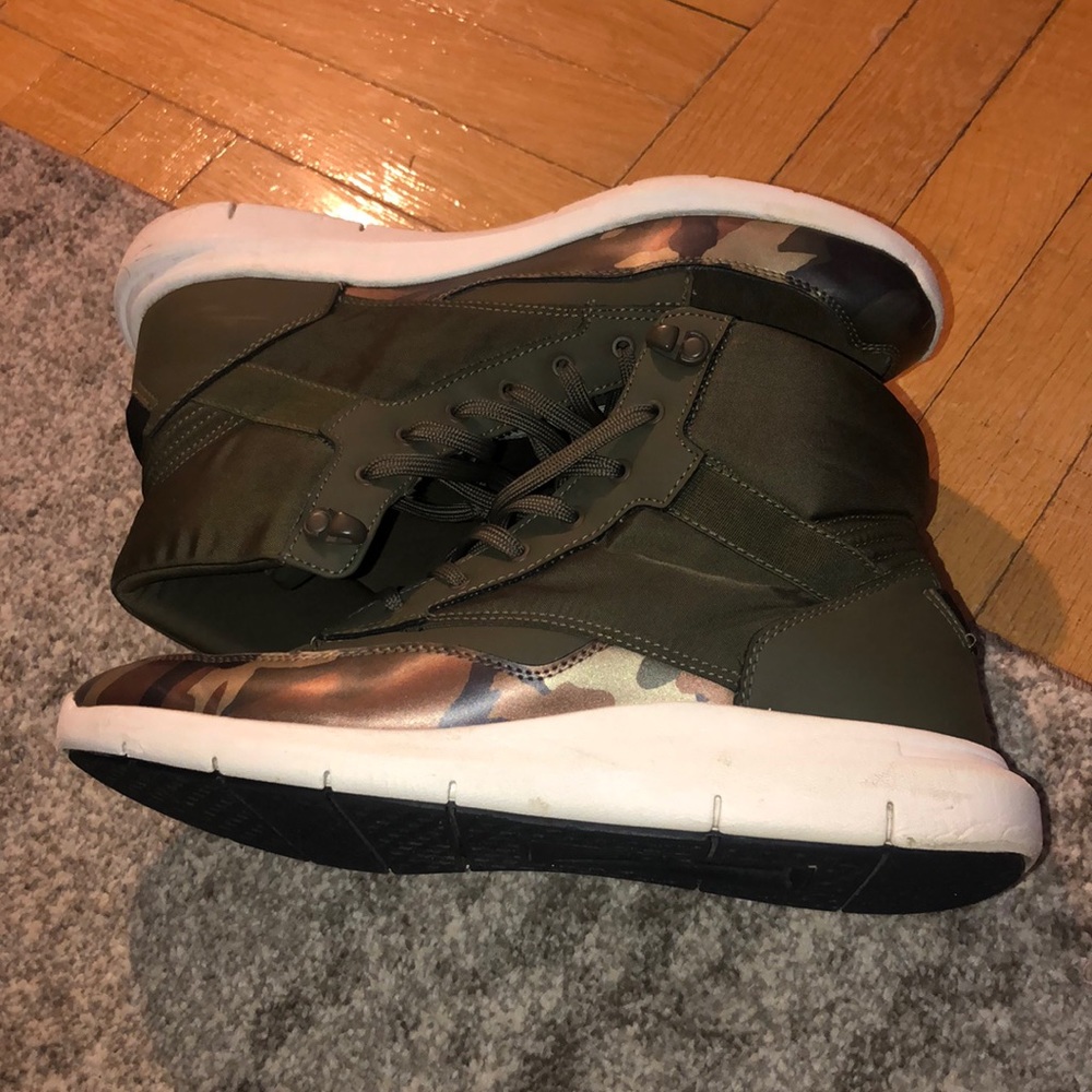 Dark Green/Camouflage High Top Aldo Sneakers